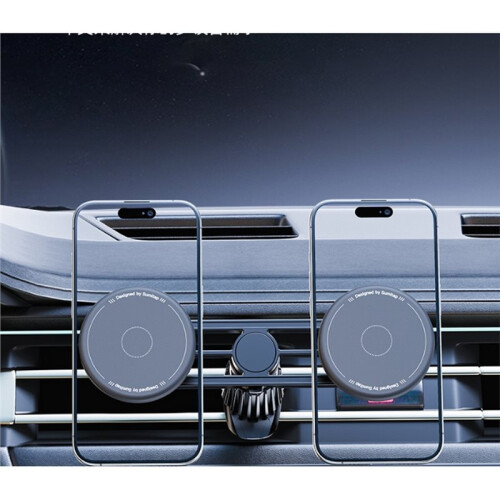 Supporto Magnetico per Auto A Doppio Telefono per Interni, Compatibile con per  per  per  per 2