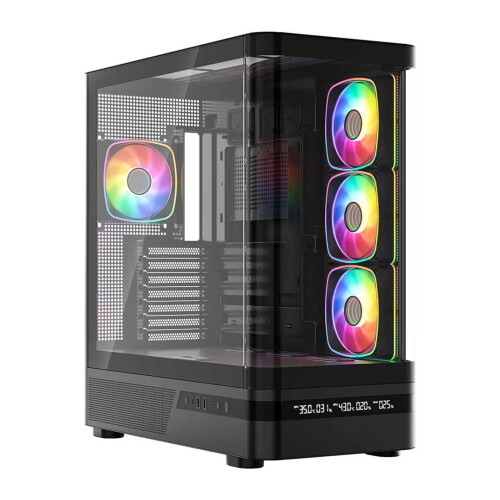 MODECOM Volcano Volcano AQ200 ARGB Midi Black 1