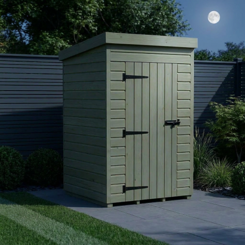 4 x 4 Pent Shed (Single Door, No Windows) 2