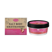 Strawberry Body Scrub Deep Cleansing Sea Salt Exfoliating Softening Firming Boost Moisturizing