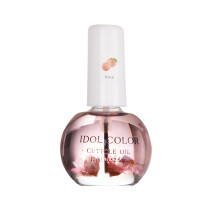 (Peach) Huile pour cuticules, 15 ml d'huile pour cuticules de fleurs séchées de plantes naturelles, huile de soin des ongles