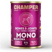 CHAMPER Bones & Joints Monoprotein Beef - wet dog food - 400g