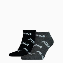 Puma BWT SNEAKER 2-PAK unisex sokker sorte 90794701 størrelse 35-38