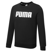 Puma ESS CREW FL pigesweatshirt sort 84759501 størrelse 116