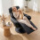 Homcom HOMCOM Upholstered Reclining Armchair with Adjustable Backrest, Black 7