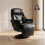 Homcom HOMCOM Upholstered Reclining Armchair with Adjustable Backrest, Black 3