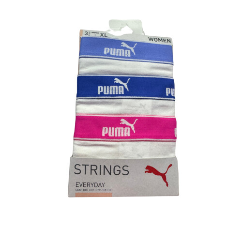 Puma Puma STRING 3-PACK naisten stringit, valkoiset, 93533708 r L