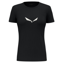 Camiseta mujer Salewa Solid Dry - black out