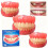 (1 Box) Instant False Teeth for Adults with Tooth Loss - Soft Tissue Adhesive Dentures with Comfortable Plastic Base; Decorative 4