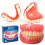 (1 Box) Instant False Teeth for Adults with Tooth Loss - Soft Tissue Adhesive Dentures with Comfortable Plastic Base; Decorative 5