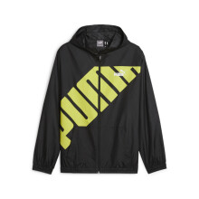 Puma HOODED GRAPHIC WINDBREAKER herrejakke sort 62383701 r M