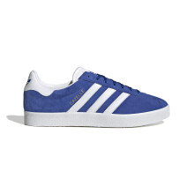 (Blue, 7 (Adults')) Adidas Originals Mens Trainers Gazelle 85 Leather Lace Up royal blue white UK Si