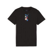 Puma READY SET BETTER drenge T-shirt sort 67926901 størrelse 152