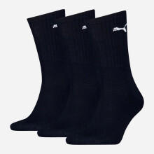 Puma SPORT CREW 3-PAK unisex sokker marineblå 88035519 størrelse 43-46