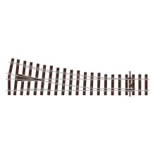 PECO SL-U1195 Streamline Unifrog Bullhead C75 Med Rad R/H Turnout OO Gauge