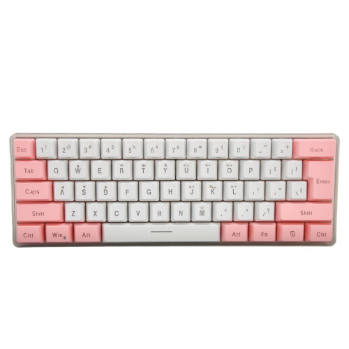 Gaming Keyboard Mechanical Office White 60% 2