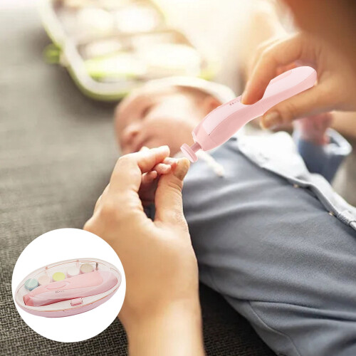 Ensemble coupe-ongles pour bébé avec lumière et lime 1