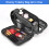 Kit Dopp Masculino Resistente à Água Couro PU Preto 2