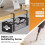 Under Desk Cable Management Tray Black13.38inch 5
