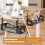 Under Desk Cable Management Tray Black13.38inch 7