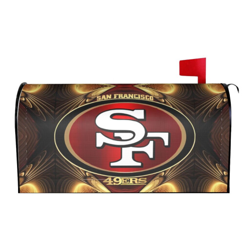 Capa para caixa de correio dos 49ers, impermeável e resistente ao sol, 65 x 53 cm (25,5 x 21 polegadas). 1