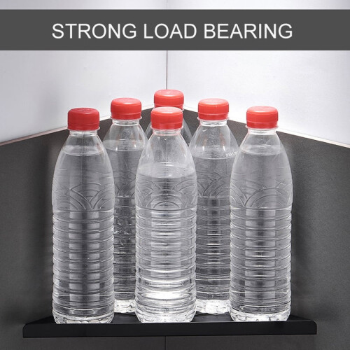 Γωνιακό ράφι μπάνιου Ellen από ανοξείδωτο ατσάλι σε χρυσό βουρτσισμένο χρώμα 1