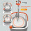 BOMIDI Spin Mop and Bucket System with Dual Compartment and 6