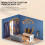 Ceramic Heater750W/1200W with Auto Shut-Off and Adjustable 4