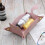 Cat-shaped leather jewelry tray pink folding 2
