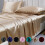 Ensemble de draps en satin, taille king, couleur unie, 4 pièces 2