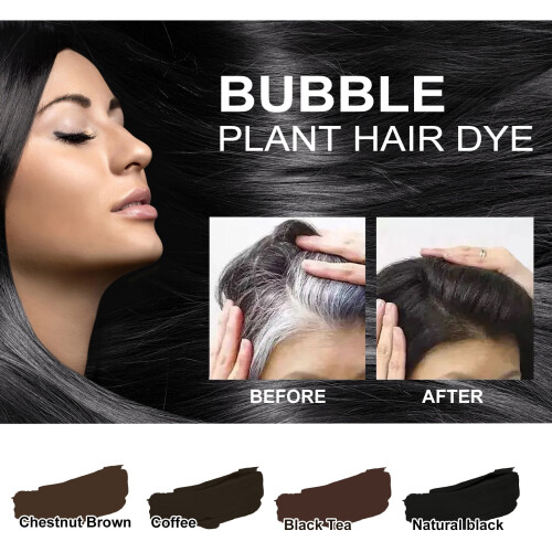 Σαμπουάν βαφής μαλλιών Bubble Plant για γκρίζα μαλλιά 30ml 10 τεμάχια 2