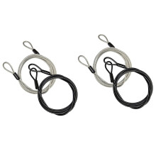 Security Cable Lock Braided Steel 100 cm 2 pcs