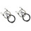 Security Cable Lock Braided Steel 100 cm 2 pcs 1