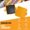 Tostapane per sandwich a microonde, giallo, compatto, facile da pulire 4