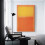 Mark Rothko, 1956, Affiche imprimée orange et jaune, 50 x 75 cm 3