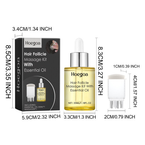 Set shampoo e olio per capelli alla cipolla con applicatore 1