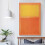 Mark Rothko, 1956, Affiche imprimée orange et jaune, 50 x 75 cm 5