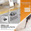 Under Desk Cable Management Tray White 13.38 Inch 3