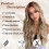 Curly Synthetic Wig Dark Brown 26 Inch Middle Part 8