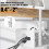 Under Desk Cable Management Tray White 13.38 Inch 5