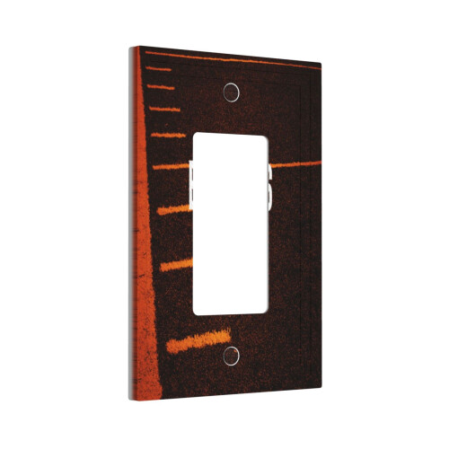Leather Roman Frame Light Switch Panel Single 1
