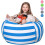 Housse de pouf de rangement extra large bleu clair 2