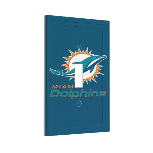 Dolphins leather Roman frame wall switch single 1