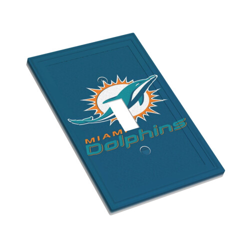 Dolphins leather Roman frame wall switch single 2
