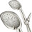 Τετράγωνο ντους χειρός Satin Nickel με λάστιχο 72 ιντσών 2