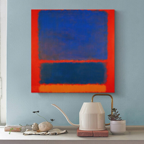 Μπλε Πορτοκαλί Κόκκινο1961από τον Mark Rothko Εκτυπώσεις σε καμβά Αφίσες Δώρα 2