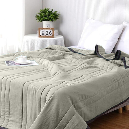 Kühlende Kuscheldecke, doppelseitig, mit Eisfaser, 1 Stück 1