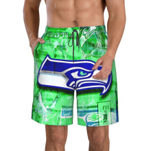 Seahawks casual strandshorts voor heren met teamlogo