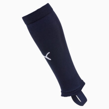 Puma TEAM LIGA STIRRUP unisex fodboldærmer marineblå 70343906 størrelse 31-34