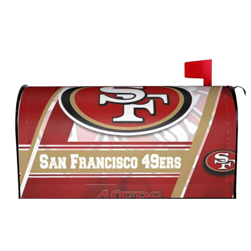 Capa para caixa de correio dos 49ers, impermeável e resistente ao sol, 65 x 53 cm (25,5 x 21 polegadas). 1